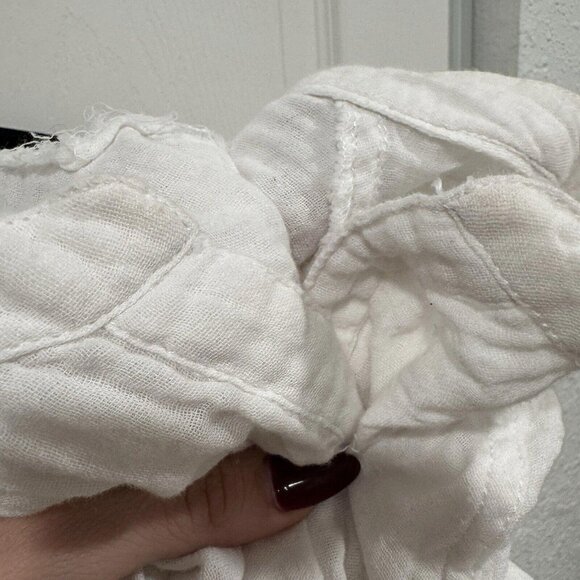 We the Free White Gauze Long Sleeve Oversized Pullover‎ Wrap Size Small S - Picture 9 of 9